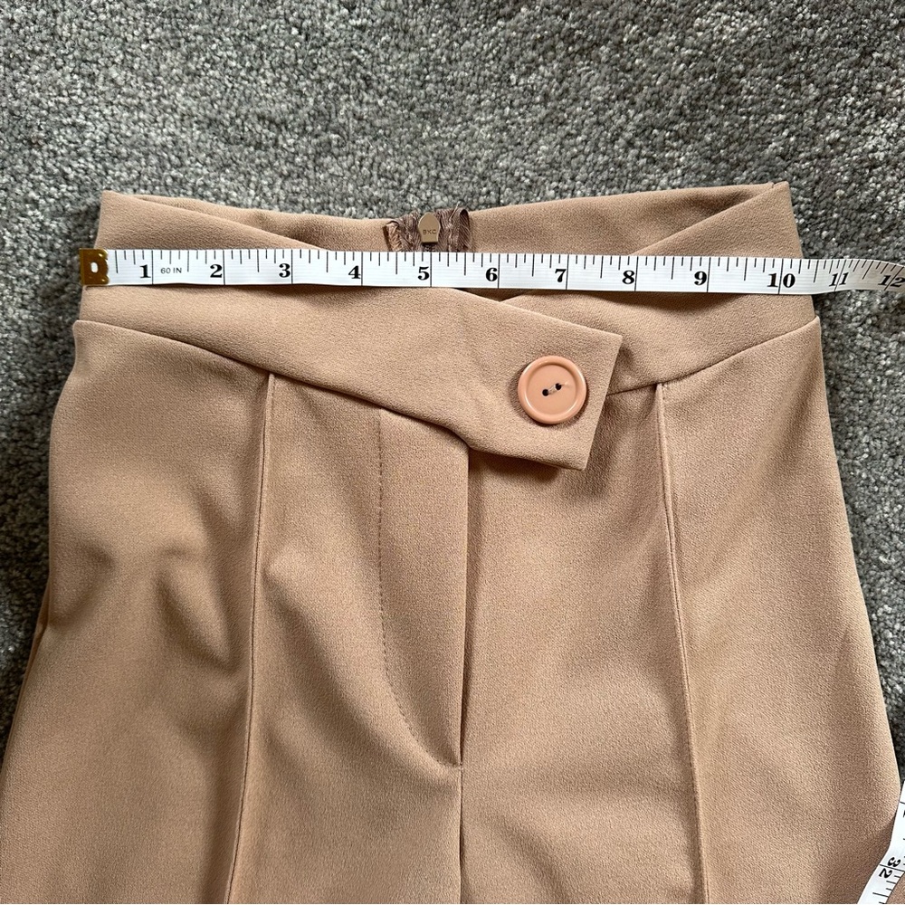 NWOT Fashion Nova Call It Even taupe beige Wide Leg Dress Pants, Size XS - Picture 14 of 16